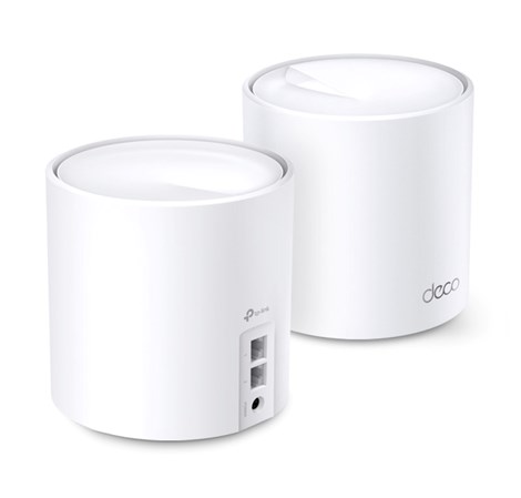 TP-Link AX1800 Deco X20 (2-pack), Whole Home Mesh Wi-Fi 6, 574Mbps/1201Mbps (2.4GHz/5GHz), 802.11ax/ac/n/a/b/g, 2×G-LAN, Deco App