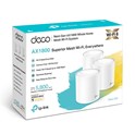 TP-Link AX1800 Deco X20 (3-pack), Dual-Band Mesh Wi-Fi 6, 574Mbps/1201Mbps (2.4GHz/5GHz), 802.11ax/ac/n/a/b/g, 2×G-LAN, Deco App