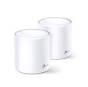 TP-Link AX5400 Deco X60 (2-pack), Dual-Band Mesh Wi-Fi 6, 574Mbps/2402Mbps (2.4GHz/5GHz), 802.11ax/ac/n/a/b/g, 2×G-LAN, Deco App
