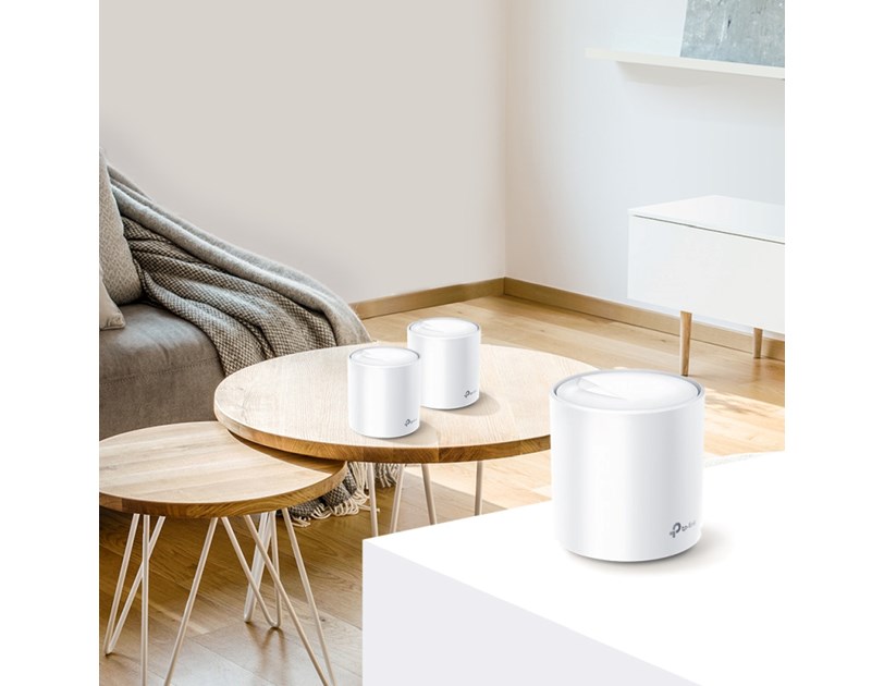 TP-Link AX5400 Deco X60 (2-pack), Dual-Band Mesh Wi-Fi 6, 574Mbps/2402Mbps (2.4GHz/5GHz), 802.11ax/ac/n/a/b/g, 2×G-LAN, Deco App