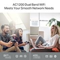TP-Link AC1200 Archer C64 bežični usmjerivač (Dual-Band Gigabit Router) 400Mbps/867Mbps (2.4GHz/5GHz), 802.11a/b/g/n/ac,  1×G-WAN, 4×G-LAN, 4 antene 