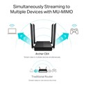 TP-Link AC1200 Archer C64 bežični usmjerivač (Dual-Band Gigabit Router) 400Mbps/867Mbps (2.4GHz/5GHz), 802.11a/b/g/n/ac,  1×G-WAN, 4×G-LAN, 4 antene 