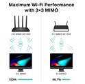 TP-Link AC1900 Archer C80 bežični usmjerivač (Dual-Band Router) 600Mbps/1300Mbps (2.4GHz/5GHz), 802.11a/b/g/n/ac, 1×G-WAN, 4×G-LAN, MU-MIMO, 4xfiksne antene
