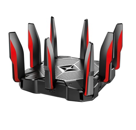 TP-Link AC5400 bežični usmjerivač (Tri-Band Gaming Router) 1000bps/2167Mbps×2 (2.4GHz/5GHz×2), 802.11a/b/g/n/ac, 802.3ab, 1×GWAN, 8×GLAN, 2×USB3.0, 8×fiksne antene