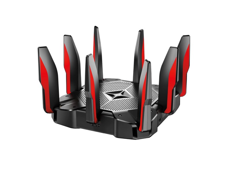 TP-Link AC5400 bežični usmjerivač (Tri-Band Gaming Router) 1000bps/2167Mbps×2 (2.4GHz/5GHz×2), 802.11a/b/g/n/ac, 802.3ab, 1×GWAN, 8×GLAN, 2×USB3.0, 8×fiksne antene