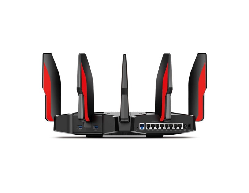 TP-Link AC5400 bežični usmjerivač (Tri-Band Gaming Router) 1000bps/2167Mbps×2 (2.4GHz/5GHz×2), 802.11a/b/g/n/ac, 802.3ab, 1×GWAN, 8×GLAN, 2×USB3.0, 8×fiksne antene
