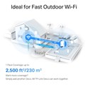 TP-Link AX3000 Deco X50-Outdoor, Dual-Band Mesh Wi-Fi 6, 574Mbps/2402Mbps (2.4GHz/5GHz), 802.11ax/ac/n/a/b/g, 2×G-LAN, IP65, Deco App