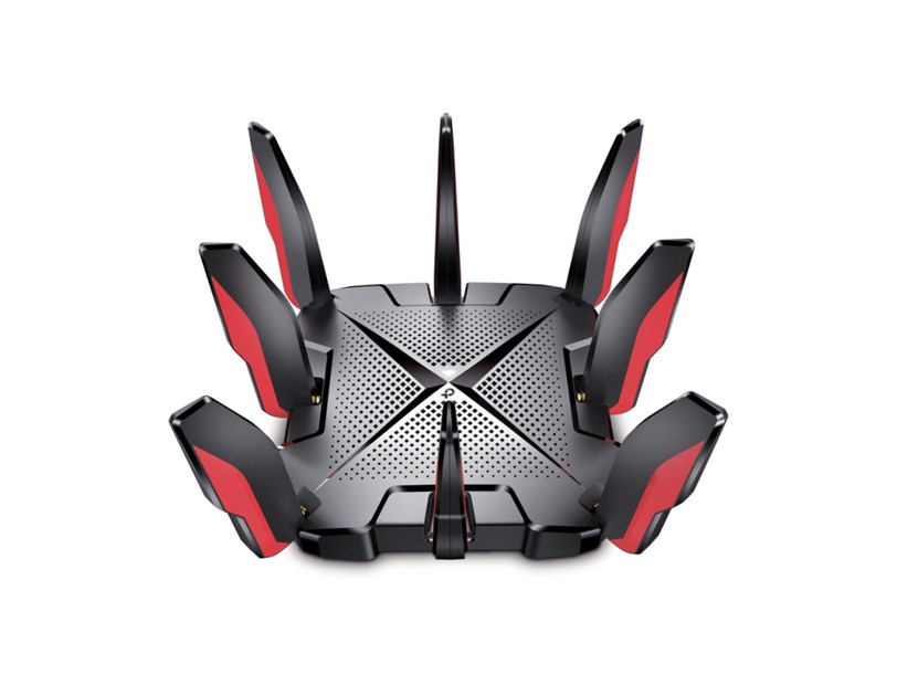 TP-Link Archer GX90 AX6600 bežični usmjerivač (Wi-Fi 6 Gaming Band, 2.5 Gbps žičana konekcija, 1.5 GHz Quad-Core CPU, Tether app, 8 x antena, Homecare sustav