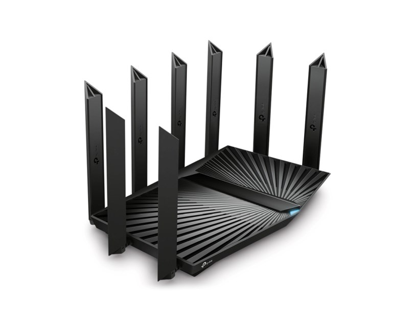 TP-Link AX7800 Archer AX95 bežični usmjerivač (Tri-Band Gigabit Wi-Fi 6 Router) 574 Mbps/2402 Mbps/4804 Mbps (2.4GHz/5GHz×2) 802.11ax/ac/n/a/b/g,1.7 GHz 4C, 3x G-LAN, 2x G-WAN/LAN, 2xUSB, 8x Antena 