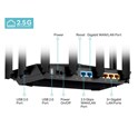 TP-Link AX7800 Archer AX95 bežični usmjerivač (Tri-Band Gigabit Wi-Fi 6 Router) 574 Mbps/2402 Mbps/4804 Mbps (2.4GHz/5GHz×2) 802.11ax/ac/n/a/b/g,1.7 GHz 4C, 3x G-LAN, 2x G-WAN/LAN, 2xUSB, 8x Antena 
