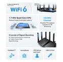 TP-Link AX7800 Archer AX95 bežični usmjerivač (Tri-Band Gigabit Wi-Fi 6 Router) 574 Mbps/2402 Mbps/4804 Mbps (2.4GHz/5GHz×2) 802.11ax/ac/n/a/b/g,1.7 GHz 4C, 3x G-LAN, 2x G-WAN/LAN, 2xUSB, 8x Antena 
