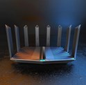TP-Link AX7800 Archer AX95 bežični usmjerivač (Tri-Band Gigabit Wi-Fi 6 Router) 574 Mbps/2402 Mbps/4804 Mbps (2.4GHz/5GHz×2) 802.11ax/ac/n/a/b/g,1.7 GHz 4C, 3x G-LAN, 2x G-WAN/LAN, 2xUSB, 8x Antena 