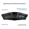 TP-Link AX6000 bežični usmjerivač (Dual-Band Router Wi-Fi 6) 1148Mbps/4804Mbps (2.4GHz/5GHz), 802.11ax/a/b/g/n/ac, 1×G-WAN, 8×G-LAN, USB-A3.0/USB-C3.0, 8×fiksne antene