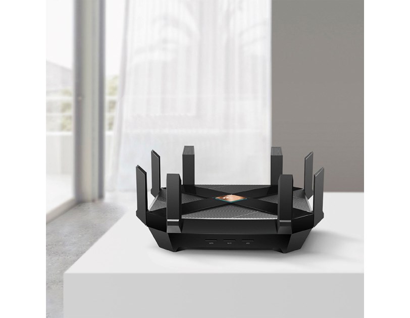 TP-Link AX6000 bežični usmjerivač (Dual-Band Router Wi-Fi 6) 1148Mbps/4804Mbps (2.4GHz/5GHz), 802.11ax/a/b/g/n/ac, 1×G-WAN, 8×G-LAN, USB-A3.0/USB-C3.0, 8×fiksne antene
