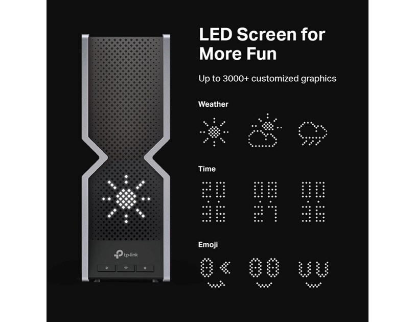 TP-Link BE1900 bežični usmjerivač (Tri-Band Router Wi-Fi 7), 1376Mbps/5760Mbps/11520Mbps (2.4GHz/5GHz/6GHz), 4×4 MU-MIMO, 802.11be, 1×10G WLAN , 4×2.5G LAN, 1×10G SFP+/RJ4, USB3.0, 8×antene