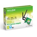 TP-Link bežični PCIe adapter 300Mbps (2.4GHz), 802.11n/g/b, 2× odvojiva antena, Low profile