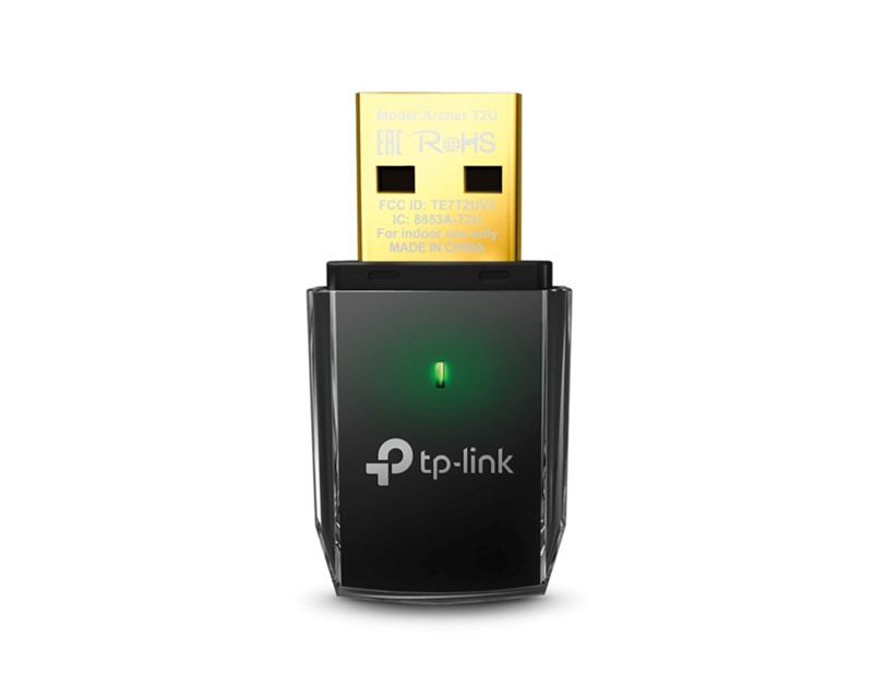 TP-Link AC600 Archer T2U bežični Dual-Band USB adapter 150Mbps/433Mbps (2.4GHz/5GHz), 802.11a/b/g/n/ac, WPA2/WPA