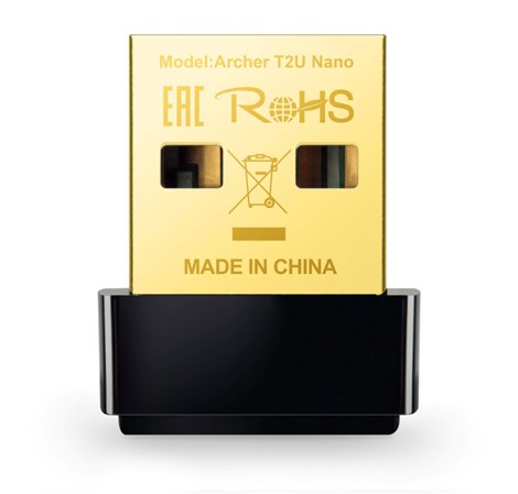 TP-Link AC600 Archer T2U Nano bežični Dual-Band USB2.0 adapter 200Mbps/433Mbps (2.4GHz/5GHz), 802.11a/b/g/n/ac, WPA2/WPA