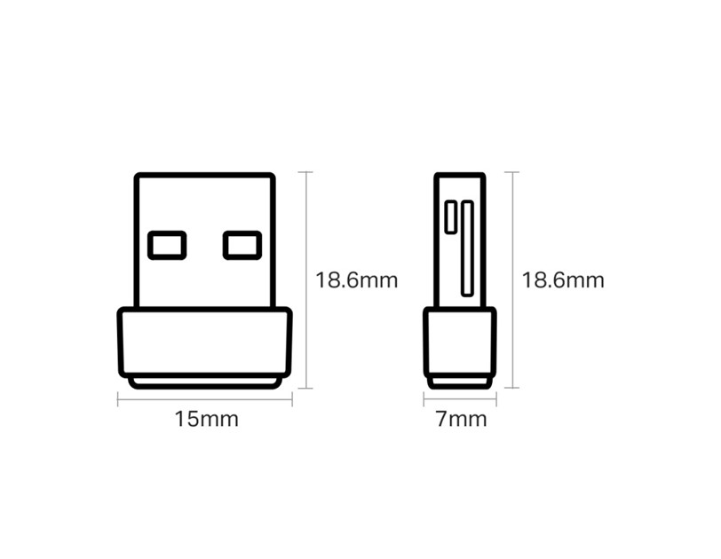 TP-Link AC600 Archer T2U Nano bežični Dual-Band USB2.0 adapter 200Mbps/433Mbps (2.4GHz/5GHz), 802.11a/b/g/n/ac, WPA2/WPA