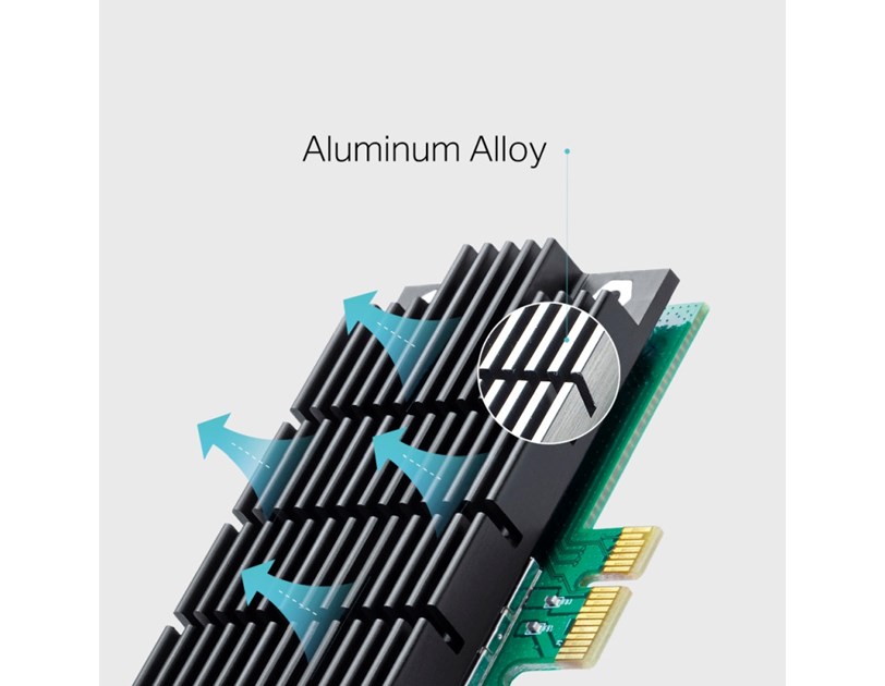 TP-Link AC1200 Archer T4E bežični Dual-Band PCI-E adapter 300Mbps/867Mbps (2.4GHz/5GHz), 802.11a/b/g/n/ac, 2×odvojive antene