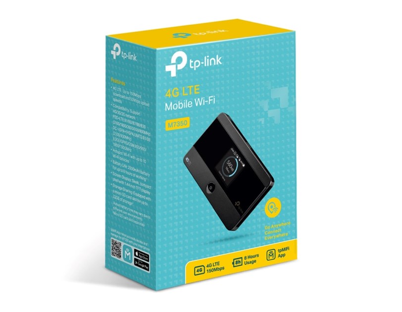 TP-Link 4G Mobile Router 150Mbps (2.4GHz) Wi-Fi, interni 4G modem, LTE+HSPA, utor za SIM/microSD karticu, 1.4" TFT LCD, 2000mAh punjiva baterija
