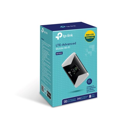 TP-Link 4G Mobile Dual-Band Router 300Mbps Wi-Fi, 4G modem, LTE+HSPA, 300Mbps/867Mbps (2.4GHz/5GHz), SIM/microSD, 1.4" TFT LCD, 3000mAh punjiva baterija