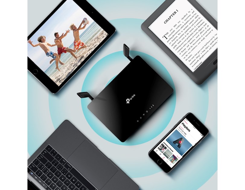 TP-Link AC1200 Archer MR400 bežični usmjerivač, Dual-Band 4G LTE, 300Mbps/867Mbps (2.4GHz/5GHz), 802.11a/b/g/n/ac, 1×WAN, 3×LAN, utor za SIM karticu, 2×odvojive antene 