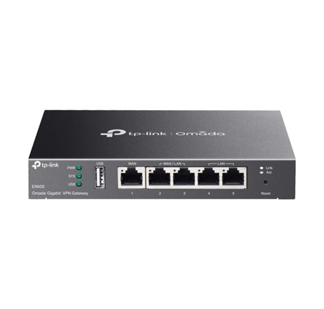 TP-Link Omada Gigabit VPN Gateway 1×G-WAN, 2×G-WAN/LAN, 2×G-LAN, 1xUSB, metalno kućište, crni