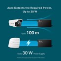 TP-Link PoE+ Injector Adapter, 1×Gbit PoE Port, 1×Gbit Non-PoE Port, 802.3at/af, Data+Power po istom kablu, do 100m, plastično kućište