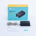 TP-Link PoE+ Injector Adapter, 1×Gbit PoE Port, 1×Gbit Non-PoE Port, 802.3at/af, Data+Power po istom kablu, do 100m, plastično kućište