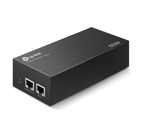 TP-Link PoE++ Injector Adapter, 1×Gbit PoE Port, 1×Gbit Non-PoE Port, 802.3at/af/bt, Data+Power po istom kablu do 100m, metalno kućište