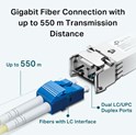 TP-Link Gigabit SFP modul, Multi-mod, MiniGBIC, LC sučelje, do 550/275m udaljenost