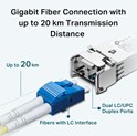 TP-Link Gigabit SFP modul, Single-mod, MiniGBIC, LC sučelje, do 10km udaljenost