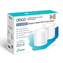 TP-Link AX3000 Deco X50 (2-pack), Dual-Band Mesh Wi-Fi 6, 574Mbps/2402Mbps (2.4GHz/5GHz), 802.11ax/ac/n/a/b/g, 3×G-LAN, Deco App