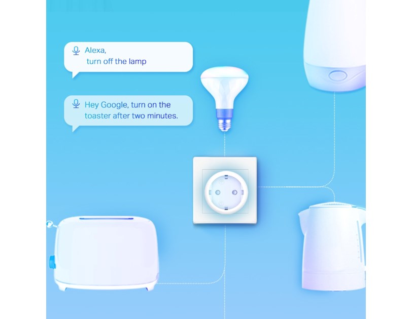 TP-Link Tapo P115 Mini Smart Wi-Fi Socket, Energy Monitoring, 2.4 GHz WiFi, glasovna kontrola