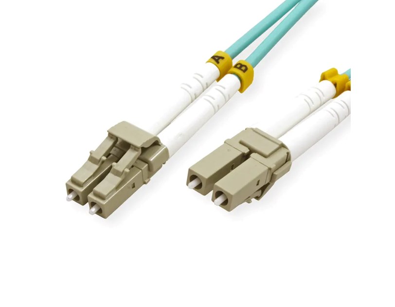 Roline VALUE optički kabel 50/125µm LC/LC, Duplex, OM3, 0.5m, tirkizni