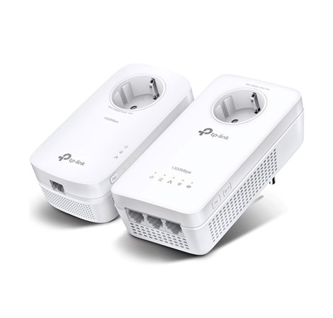TP-Link AV1300 Powerline bežični mrežni adapter, 300Mbps/867Mbps (2.4GHz/5GHz), 3×GLAN, dodatna strujna utičnica, (TL-PA8010P & TL-WPA8631P)