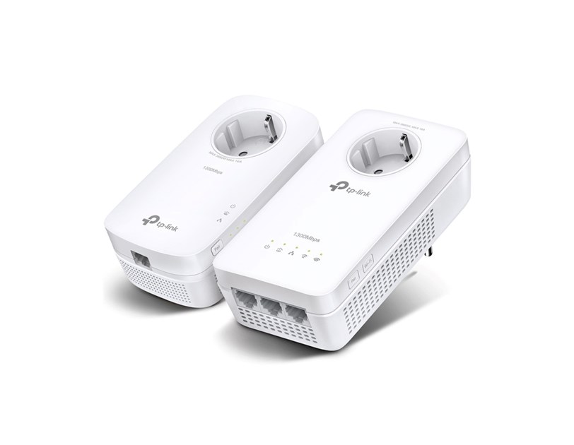 TP-Link AV1300 Powerline bežični mrežni adapter, 300Mbps/867Mbps (2.4GHz/5GHz), 3×GLAN, dodatna strujna utičnica, (TL-PA8010P & TL-WPA8631P)