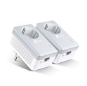 TP-Link AV600 Powerline mrežni adapter, 600Mbps, 1× mrežni ulaz, dodatna strujna utičnica, HomePlug AV (duplo pakiranje)
