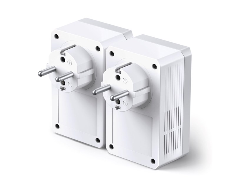 TP-Link AV600 Powerline mrežni adapter, 600Mbps, 1× mrežni ulaz, dodatna strujna utičnica, HomePlug AV (duplo pakiranje)