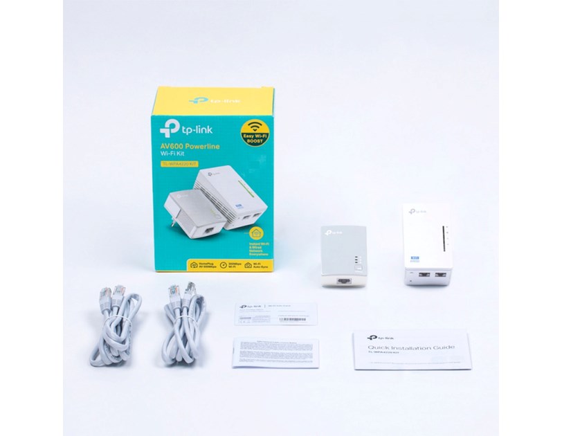TP-Link AV600 Powerline bežični mrežni adapter, 300Mbps/600Mbps (2.4GHz/5GHz), HomePlug AV, Plug and Play (TL-WPA4220 & TL-PA4010)