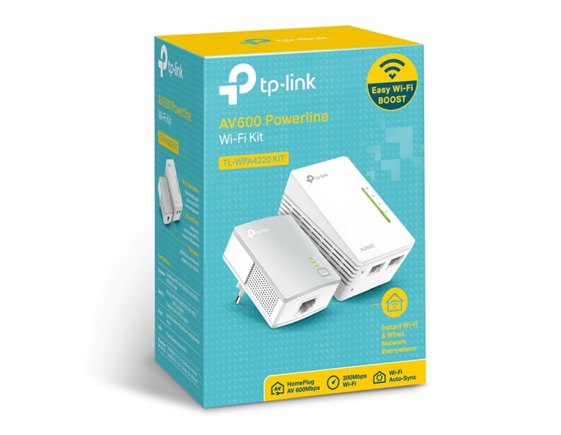 TP-Link AV600 Powerline bežični mrežni adapter, 300Mbps/600Mbps (2.4GHz/5GHz), HomePlug AV, Plug and Play (TL-WPA4220 & TL-PA4010)