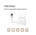 TP-Link AV1000 Powerline Gigabit mrežni adapter, 1000Mbps, dodatna strujna utičnica, HomePlug AV2 (duplo pakiranje)