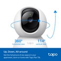TP-Link Tapo C200 kamera FHD, H.264, 360°/114° Pan/Tilt, Advanced Night Vision, microSD, dvosmjerni audio, detekcija pokreta, Wi-Fi, Tapo app
