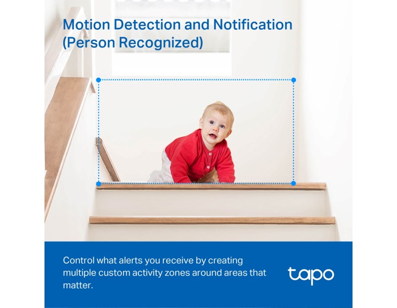 TP-Link Tapo C200 kamera FHD, H.264, 360°/114° Pan/Tilt, Advanced Night Vision, microSD, dvosmjerni audio, detekcija pokreta, Wi-Fi, Tapo app