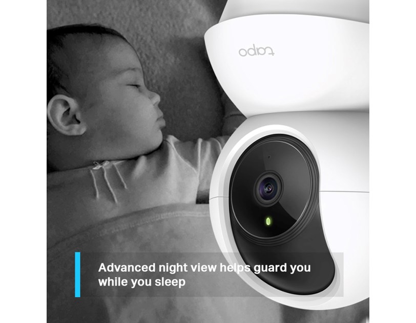 TP-Link Tapo C210 kamera 2K 3MP, H.264, 360°/114° Pan/Tilt, Advanced Night Vision, microSD, dvosmjerni audio, detekcija pokreta, Wi-Fi, Tapo app