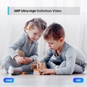 TP-Link Tapo C210 kamera 2K 3MP, H.264, 360°/114° Pan/Tilt, Advanced Night Vision, microSD, dvosmjerni audio, detekcija pokreta, Wi-Fi, Tapo app