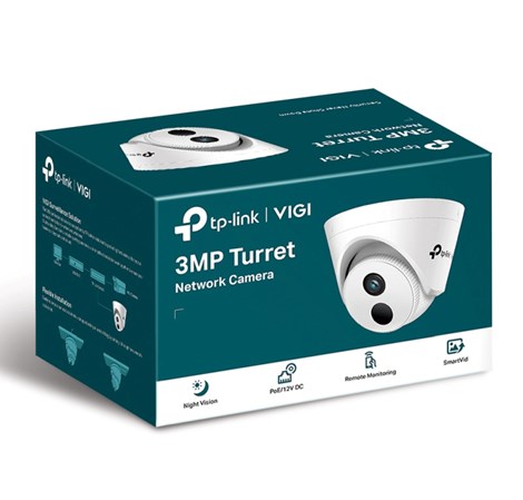 TP-Link VIGI C400HP-4 kamera 3MP, H.265+, 4mm leća, RJ45, PoE/12V DC, Night Vision, microSD, detekcija pokreta, vodootporna IP67, VIGI app