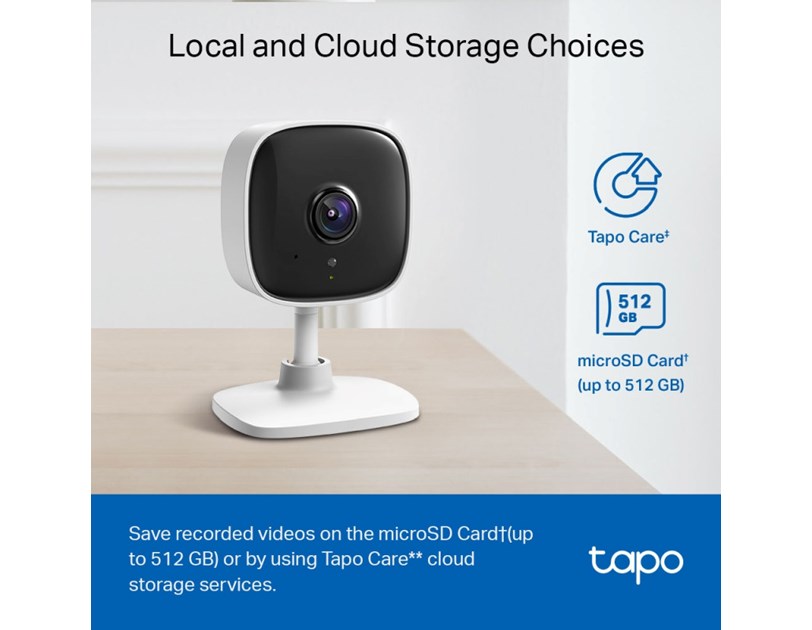 TP-Link Tapo C110 kamera UHD 3MP, H.264, Advanced Night Vision, microSD, dvosmjerni audio, detekcija pokreta, Wi-Fi, Tapo app 