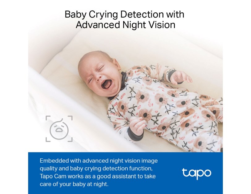 TP-Link Tapo C110 kamera UHD 3MP, H.264, Advanced Night Vision, microSD, dvosmjerni audio, detekcija pokreta, Wi-Fi, Tapo app 